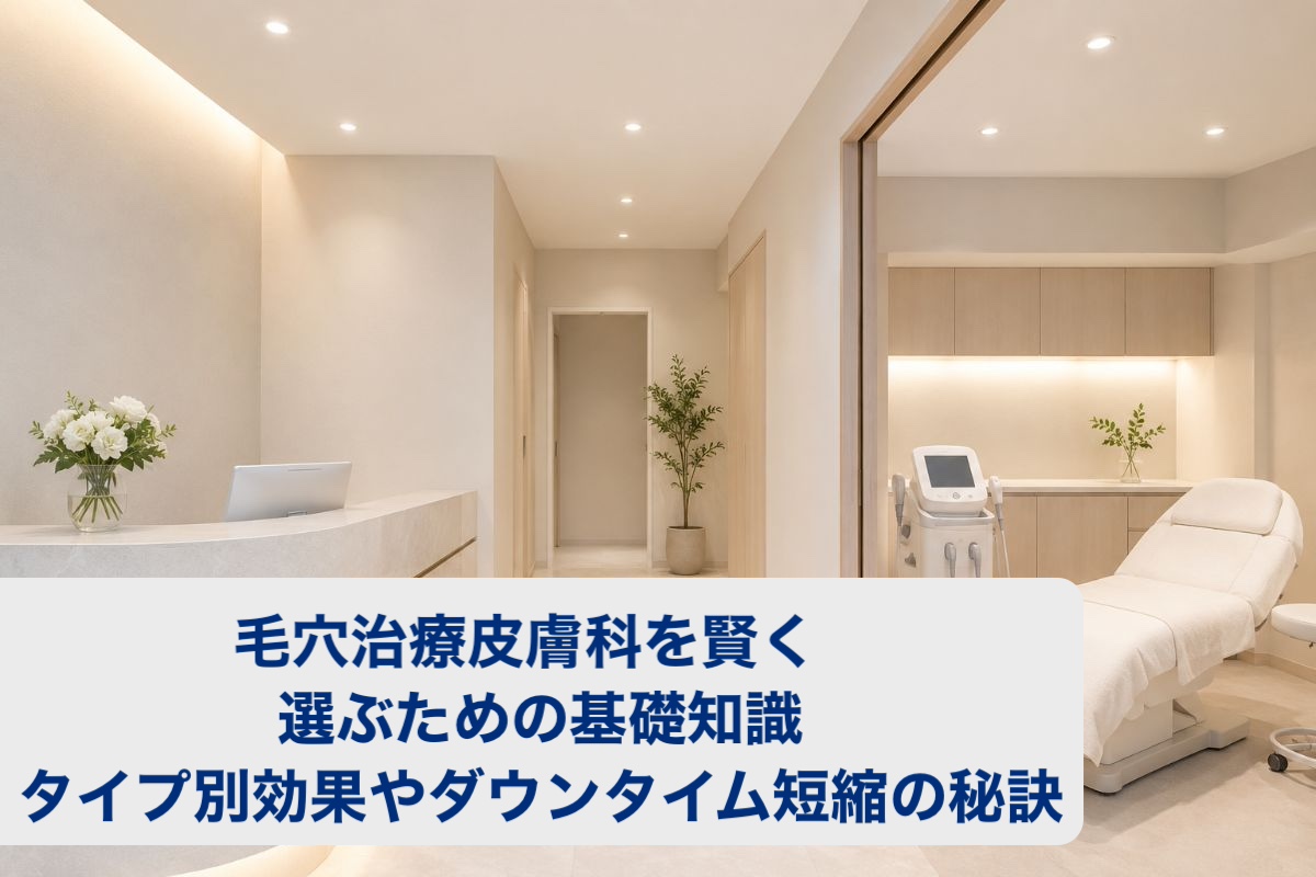 毛穴治療皮膚科を賢く選ぶための基礎知識―タイプ別効果やダウンタイム短縮の秘訣